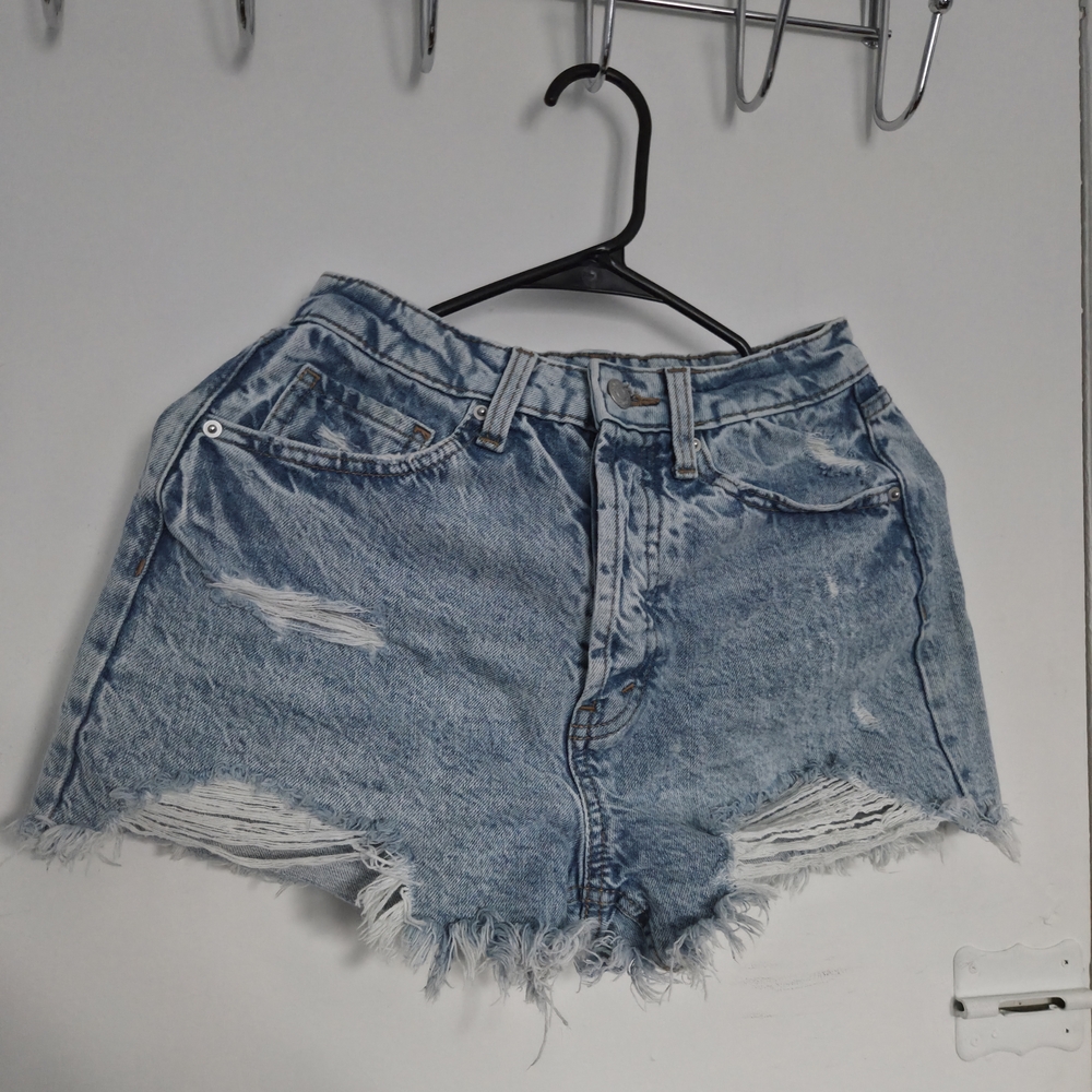 Wild Fable Light Blue Distressed Jean Shorts